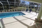 Sunny pool deck